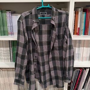 Green and grey flannel
